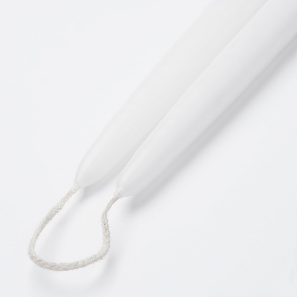 Dinner candle Dip-dye Light gray