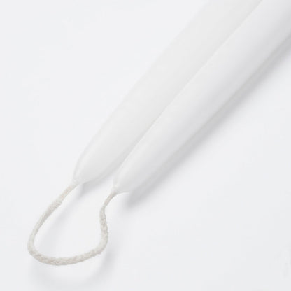 Dinner candle Dip-dye Light gray