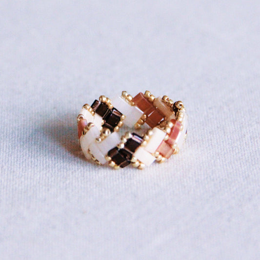 Tilabead ring - nude shades