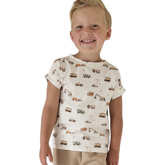 Shirt construction vehicle