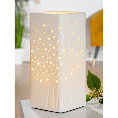 Porcelain lamp cuboid tree group