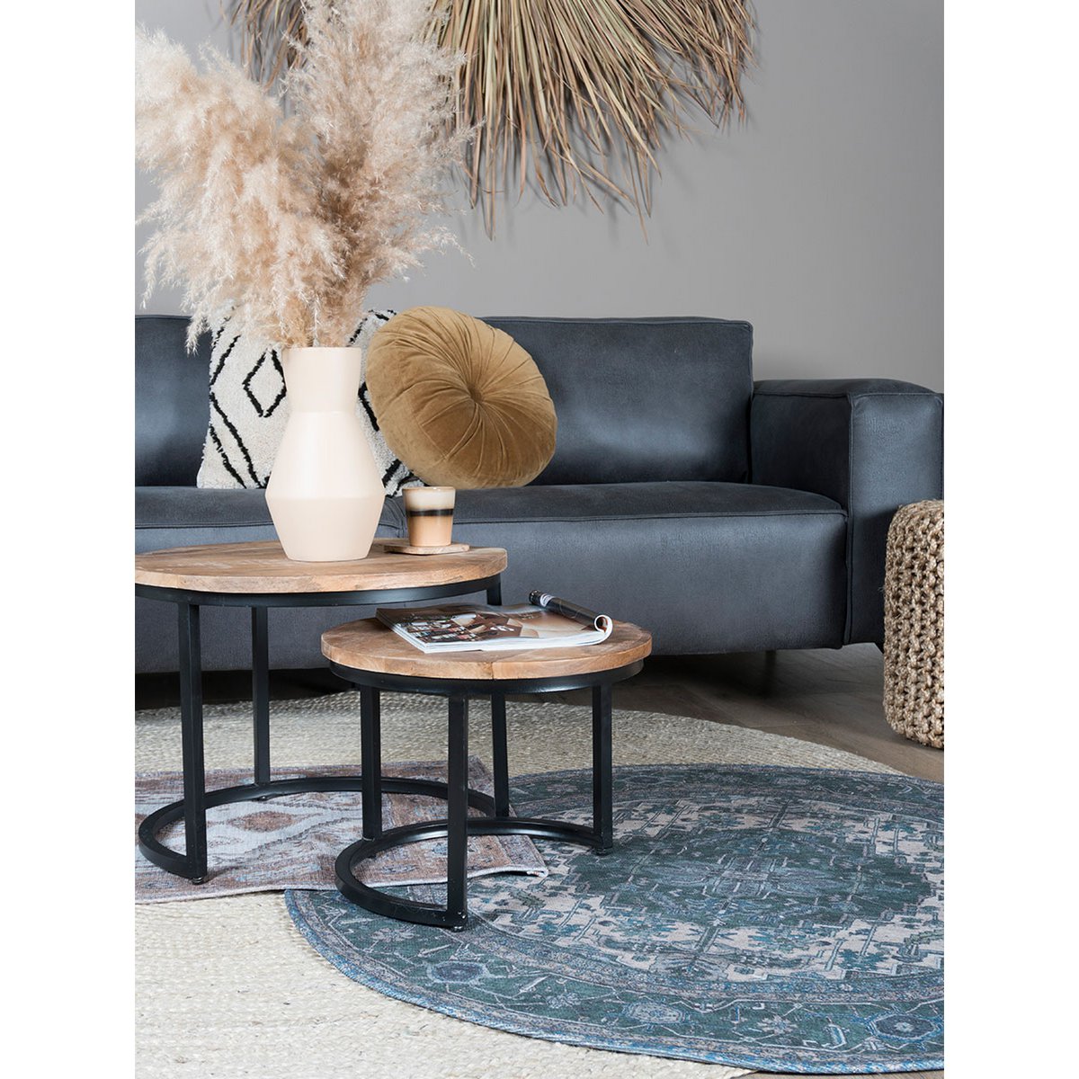 Rug Heris Green 10 Round ø120 cm