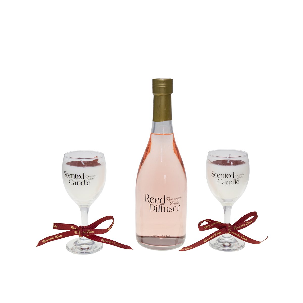 Candles gift box and glass diffuser