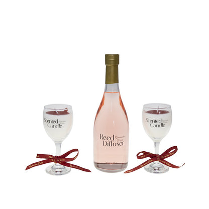 Candles gift box and glass diffuser