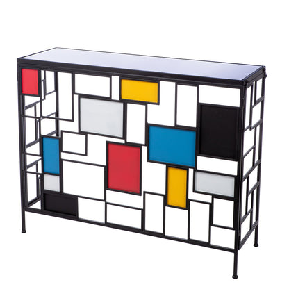 Mondrian side table, H.81 cm