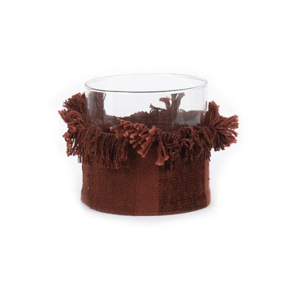 The Oh My Gee Candle Holder - Burgundy Velvet - XL