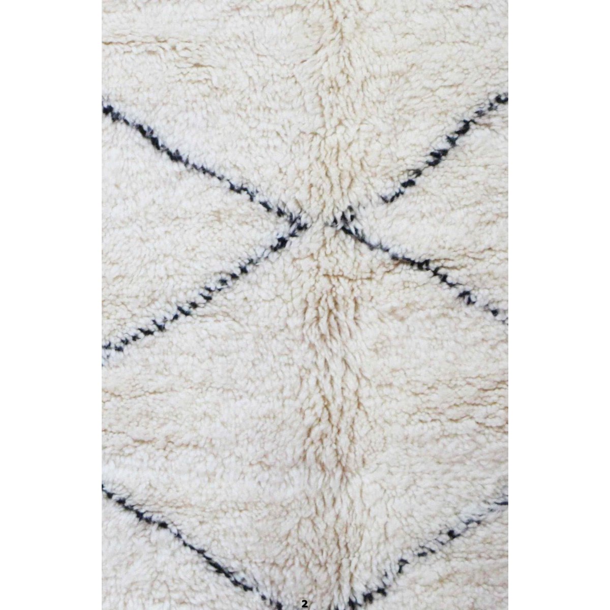 Pure wool Moroccan Berber rug 196 x 312 cm