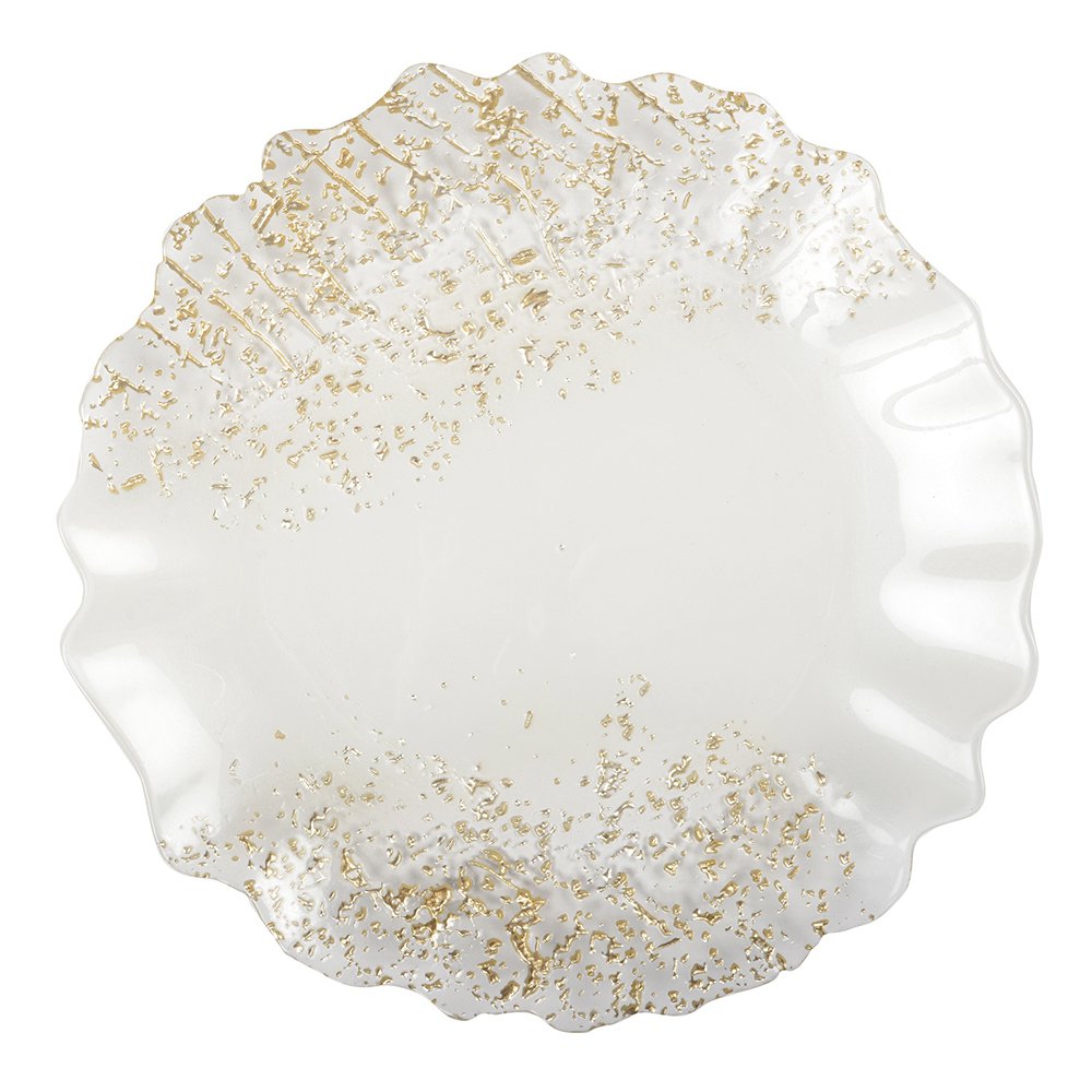 White and Doree 32cm flat plate