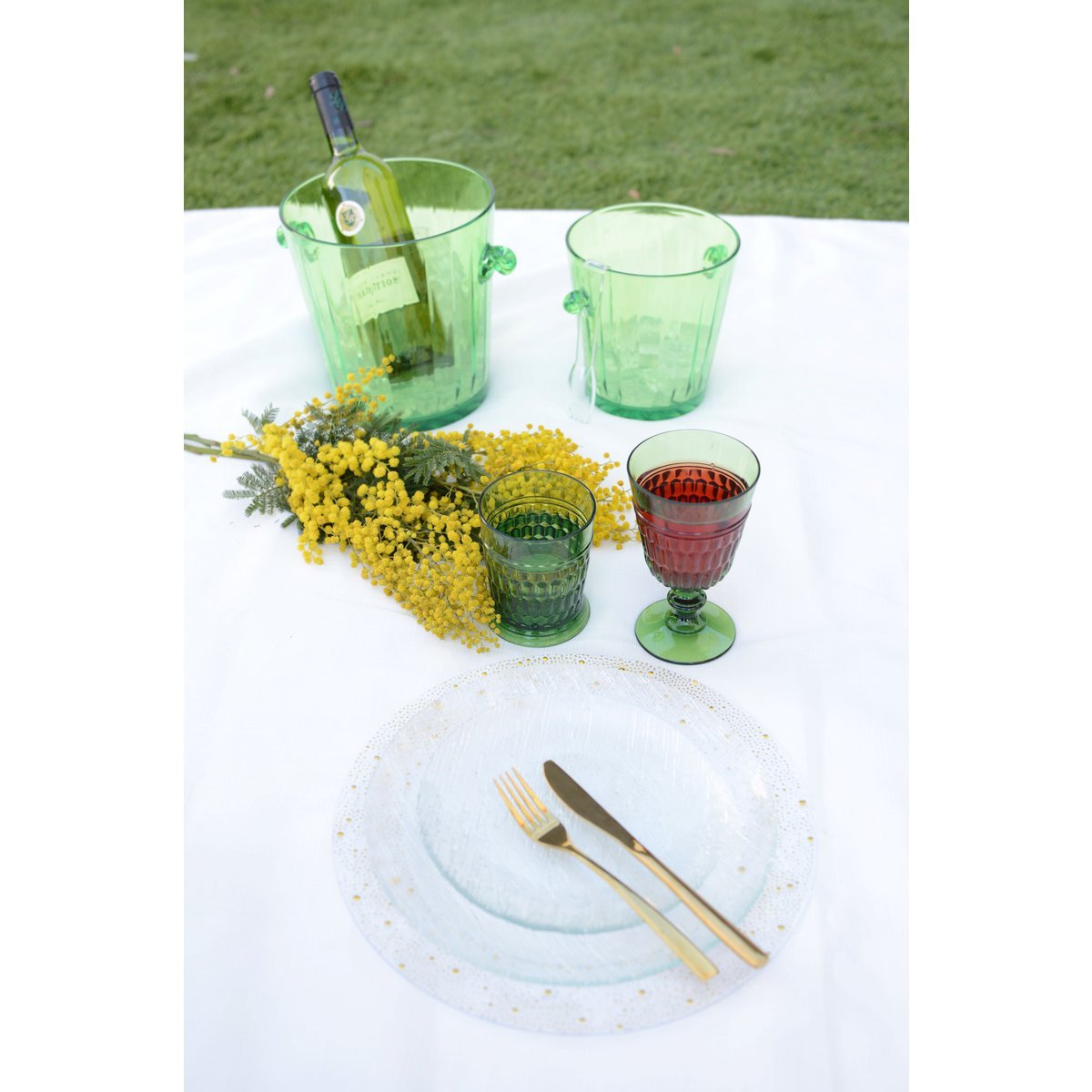 Bucket A Champagne Vert 20.3x20.3x21.2cm