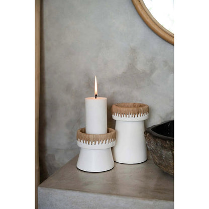The Pretty Candle Holder - White Natural - S