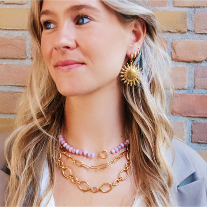 Earring with XL sun