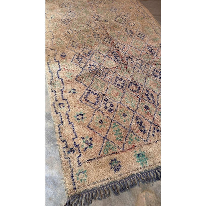 Pure wool Moroccan Berber rug 180 x 363 cm