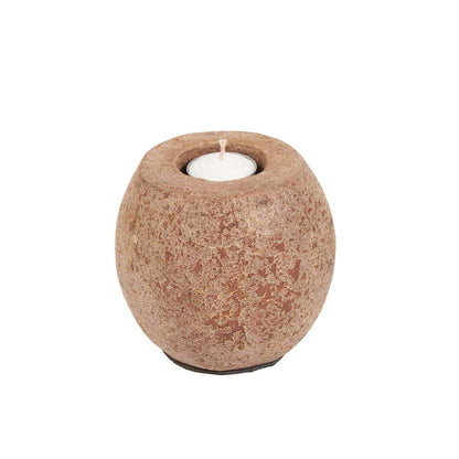 The Cavestone Candle Holder - Brown