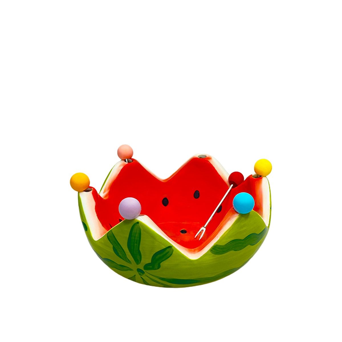 Appetizer picks with watermelon cup - set of 6