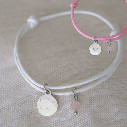 Bracelet Dearest Aunt - Choose Color - Silver