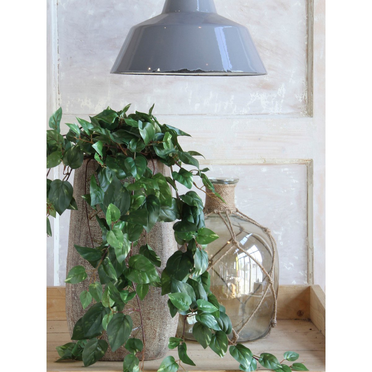 Artificial hanging plant Scindapsus hanging Green