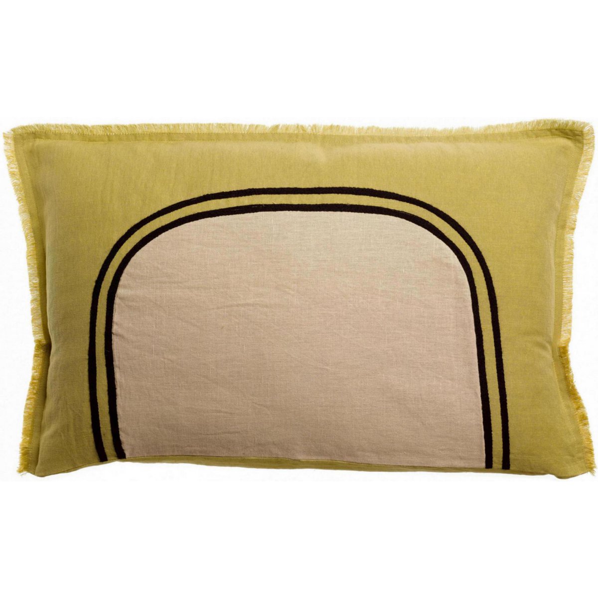 Two-tone cushion Laly Gold 40 x 65