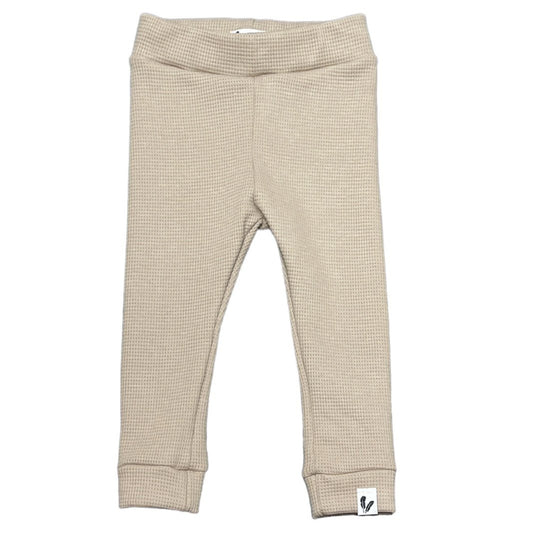 Pants waffle dark beige