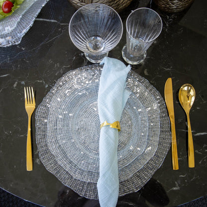Verres à vin avec pied en diamant - lot de 4
