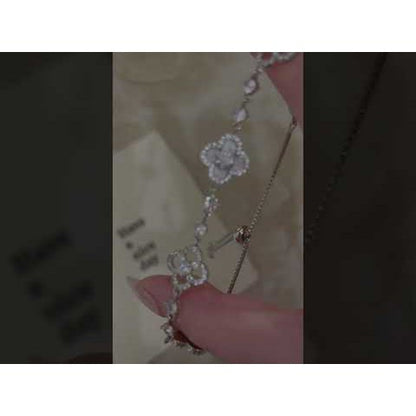 Shimmering Clover Charm Bracelet