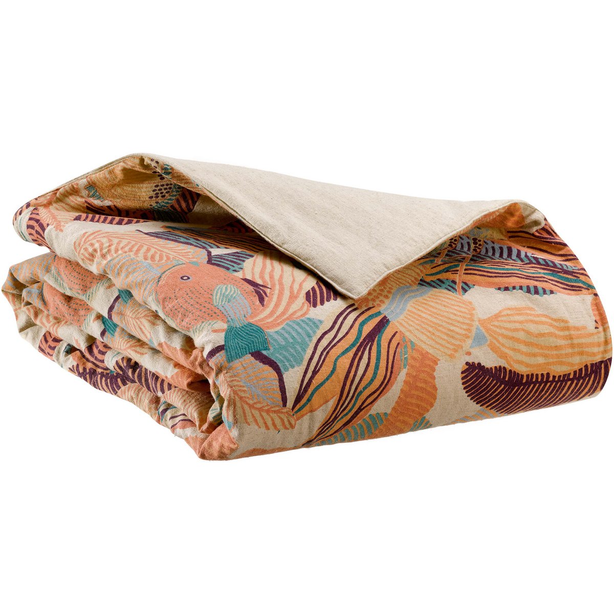 Dori Papaya print edredon 85 x 200