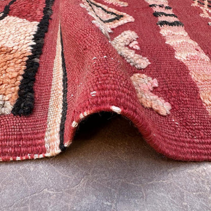 Pure wool Moroccan Kilim Berber rug 169 x 364 cm