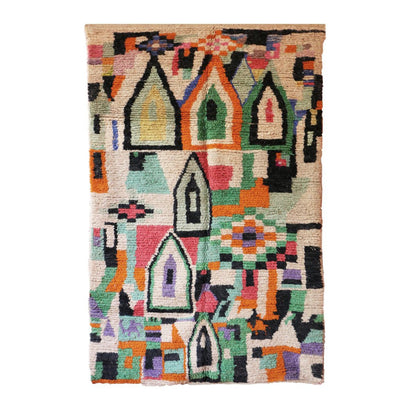 Pure wool Moroccan Berber rug 167 x 254 cm