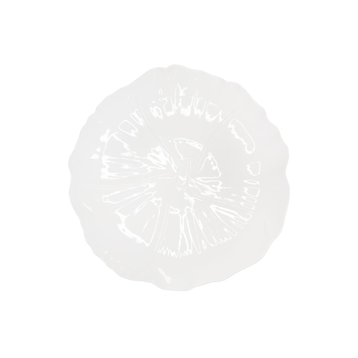 White flower plate plate 30cm