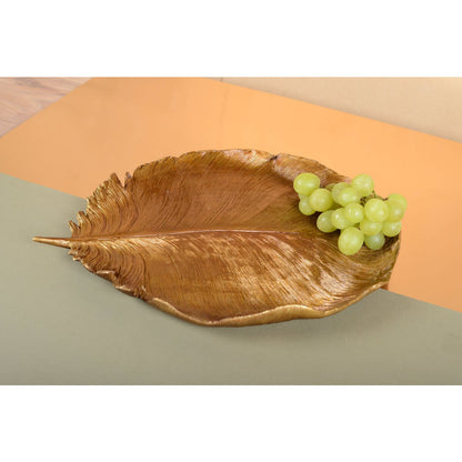 Decorative Cup Doree Leaf 38x29.5x4cm