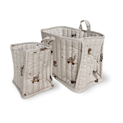 Lumi quilted basket set-Music Dino