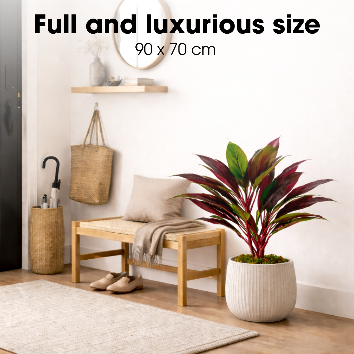 Artificial plant Cordyline Red