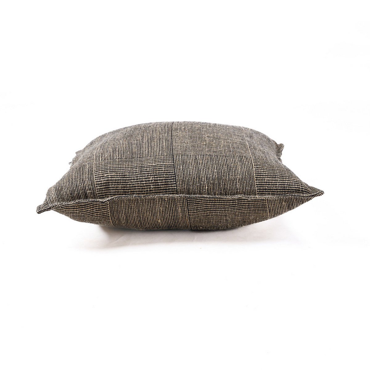 The Bloc Party Cushion Cover - Black Natural - 50x50