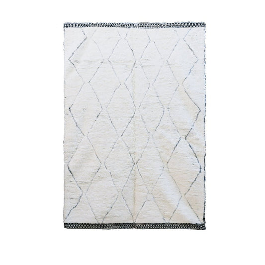 Pure wool Moroccan Berber rug 202 x 291 cm