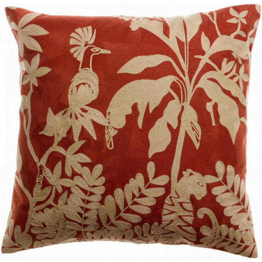 Raki Rooibos embroidered cushion 45 x 45