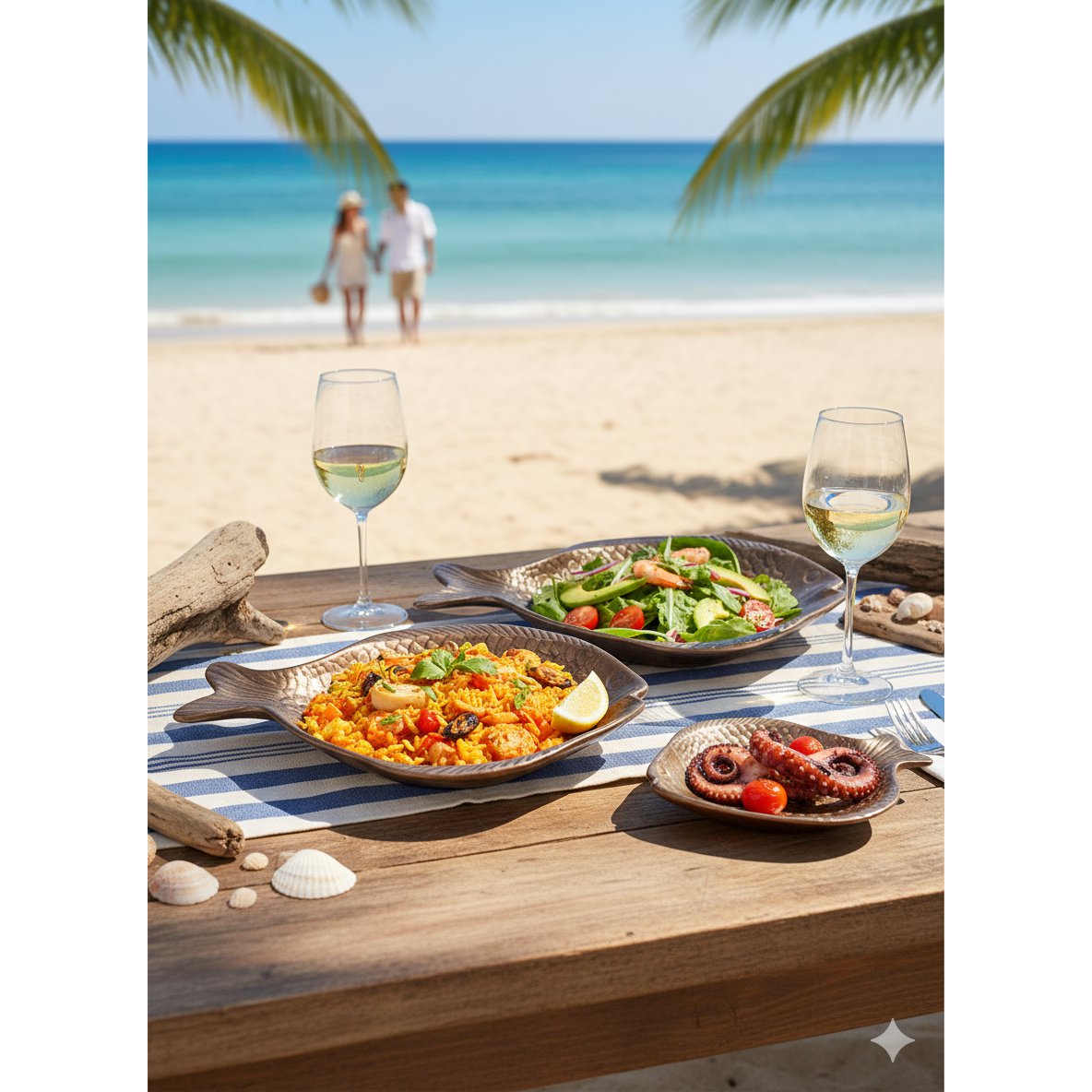 Golden fish dish 16x11.5x3cm