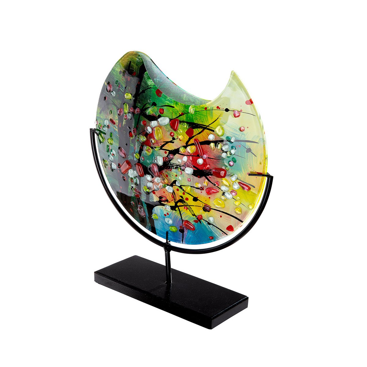 Glasart round decorative vase "Nicosia"