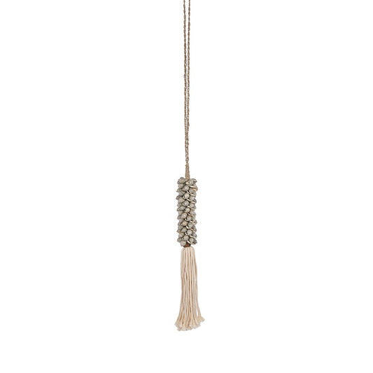 The Shell & Cotton Tassel - Grey