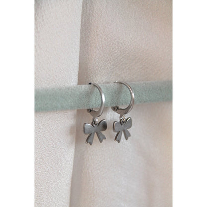 Earrings Bow - Silver