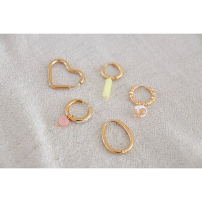 Chunky Oval Earrings - Gold