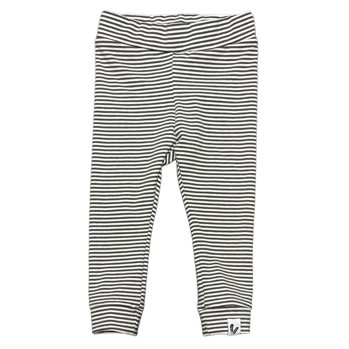 Pants small stripes dark forest