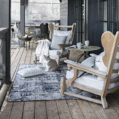 Tapis Catania 2 outdoor Noir 120 x 170