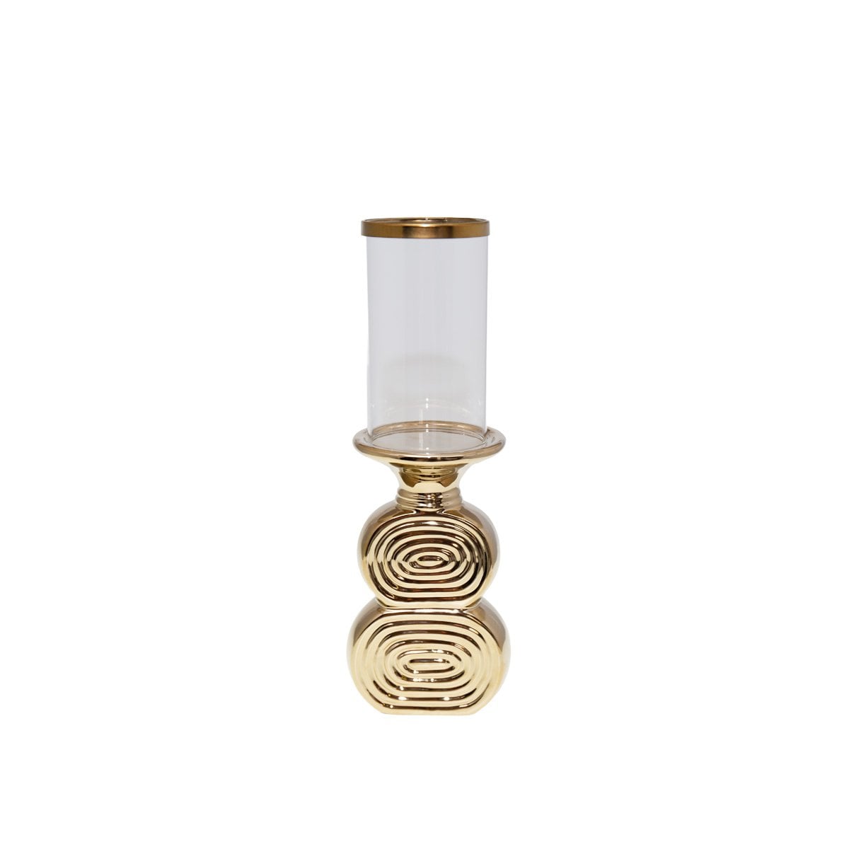 Golden photophore spiral 11x10x33cm
