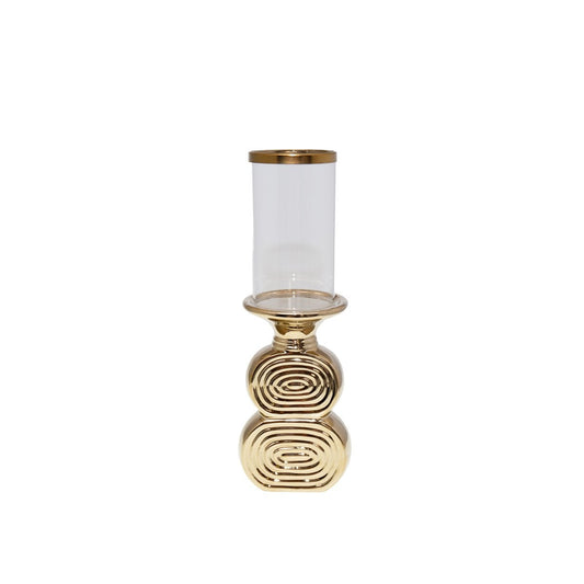 Golden photophore spiral 11x10x33cm