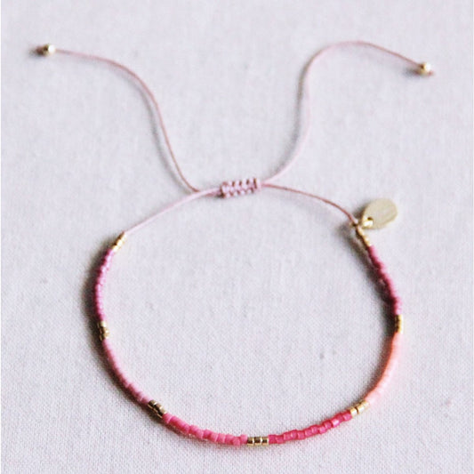 Miyuki bracelet pink mix