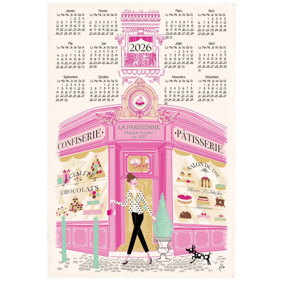 Facade Pastry Facade Calendar 2026 Ecru 48 x 72