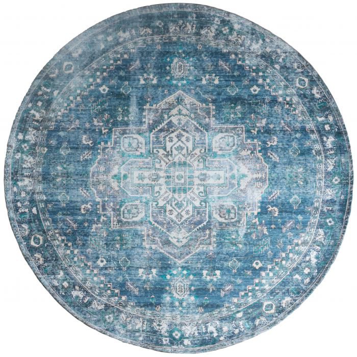 Rug Nora Petrol Round ø120 cm