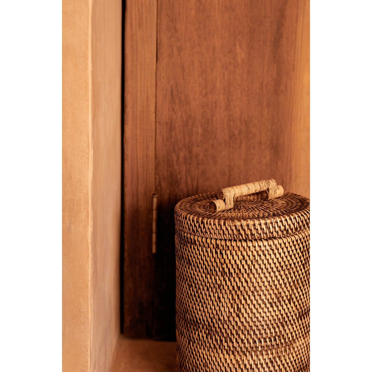 The Rattan Bin High - Natural Brown
