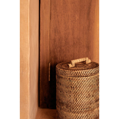 The Rattan Bin High - Natural Brown
