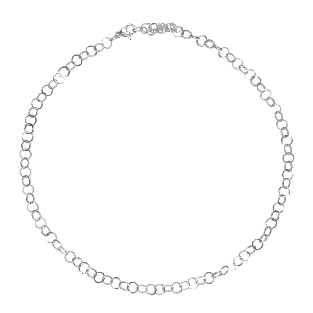 Ketting Ronde Schakel - Zilver