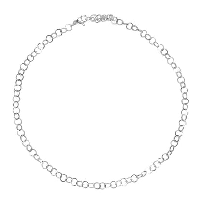 Ketting Ronde Schakel - Zilver